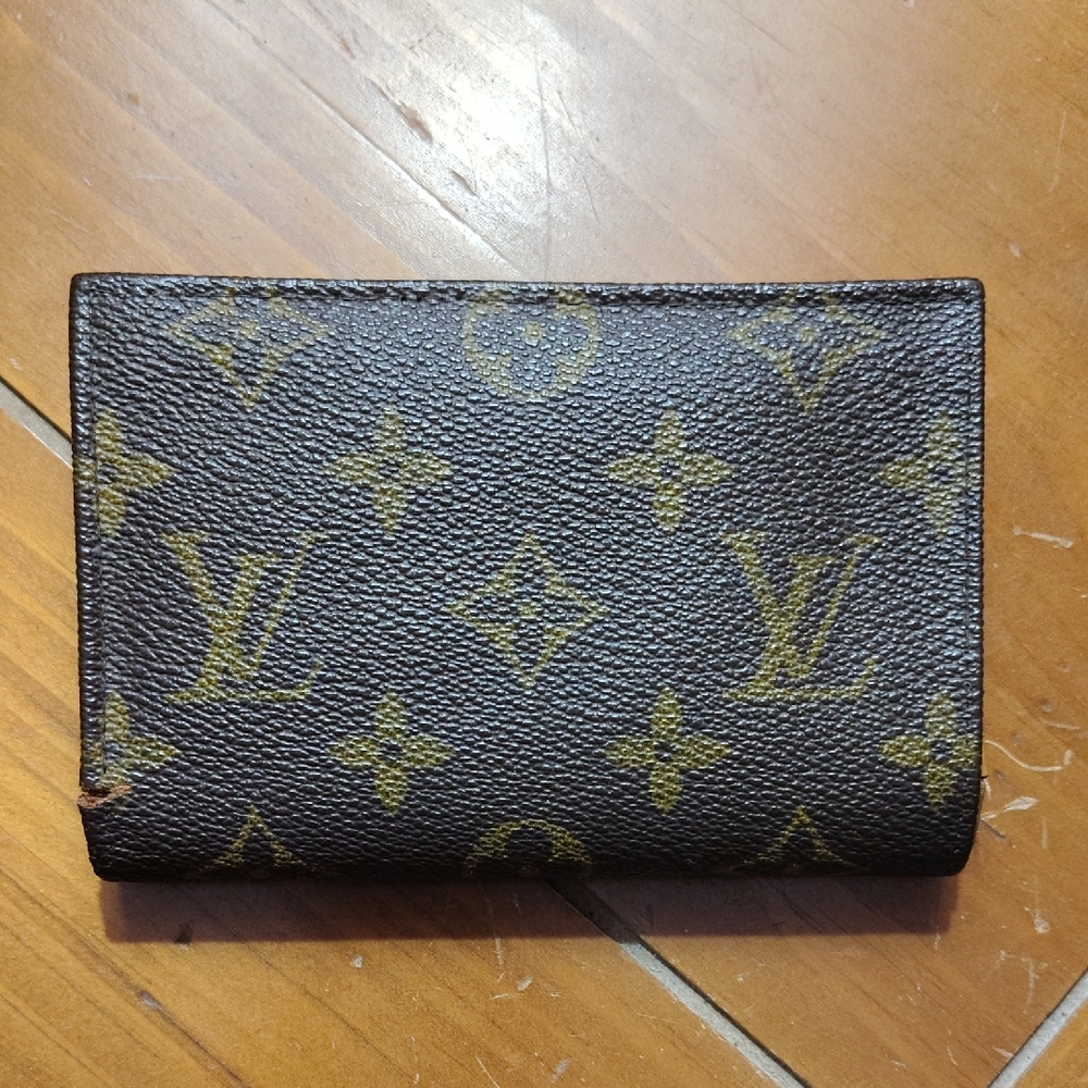 Louis Vuitton Brown and Gold Wallet
